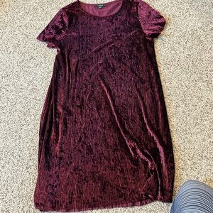 Boutique velvet maroon dress